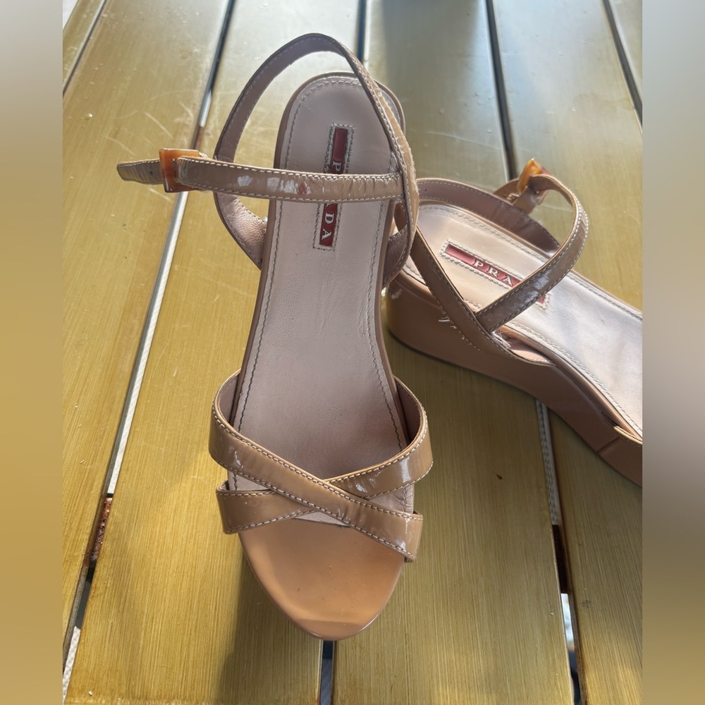 PRADA Tan Sandals, Size: 36 1/2